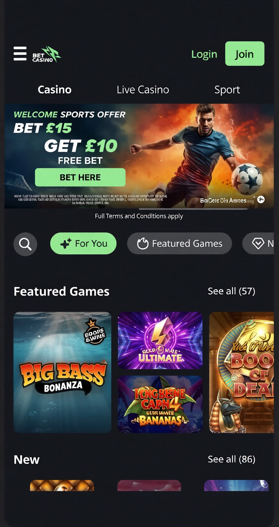 Playing at Casino BetGrouse on Mobile